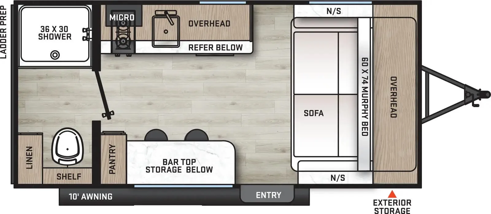 2026 Coachmen Catalina Summit Series 7 154RBX - Floor plan