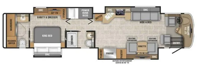 Entegra Coach Insignia 44R floor plan
