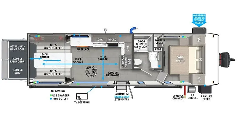 Forest River Wildwood FSX 270RTK floor plan