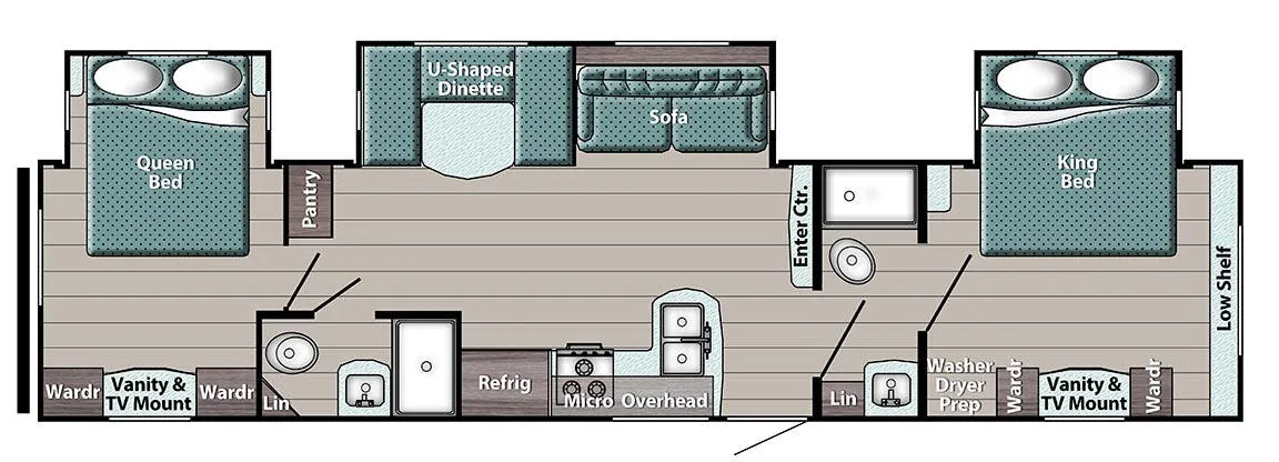 Gulf Stream Kingsport Supreme 33DBDB floor plan