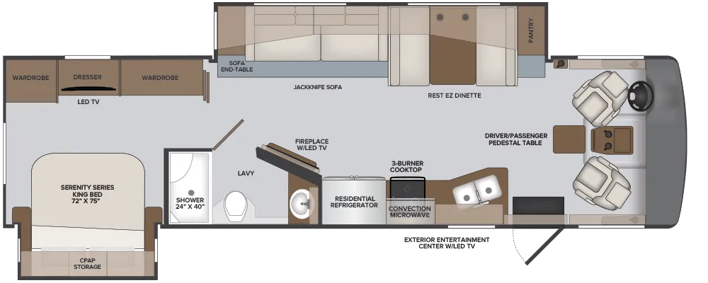 Holiday Rambler Vacationer 33C floor plan
