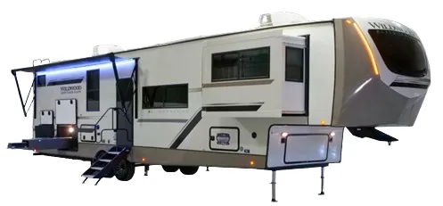 Forest River Wildwood Heritage Glen 35RE exterior