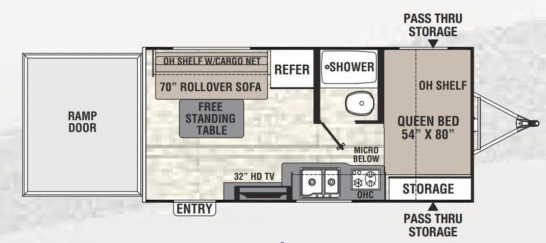 Coachmen Freedom Express Select 17BLSE floor plan