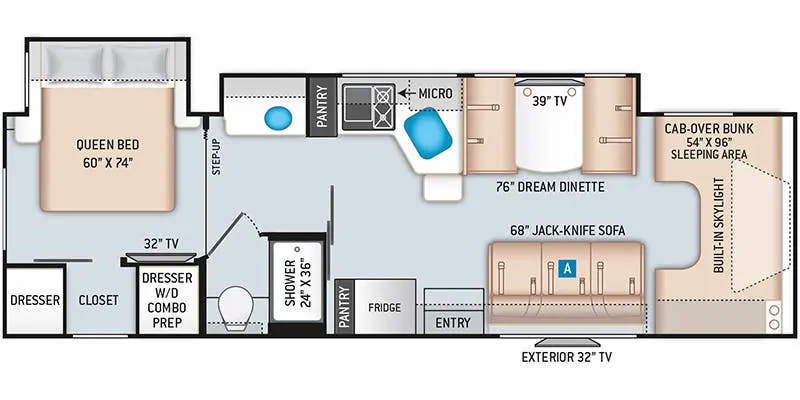 Thor Motor Coach Quantum JM31 floor plan