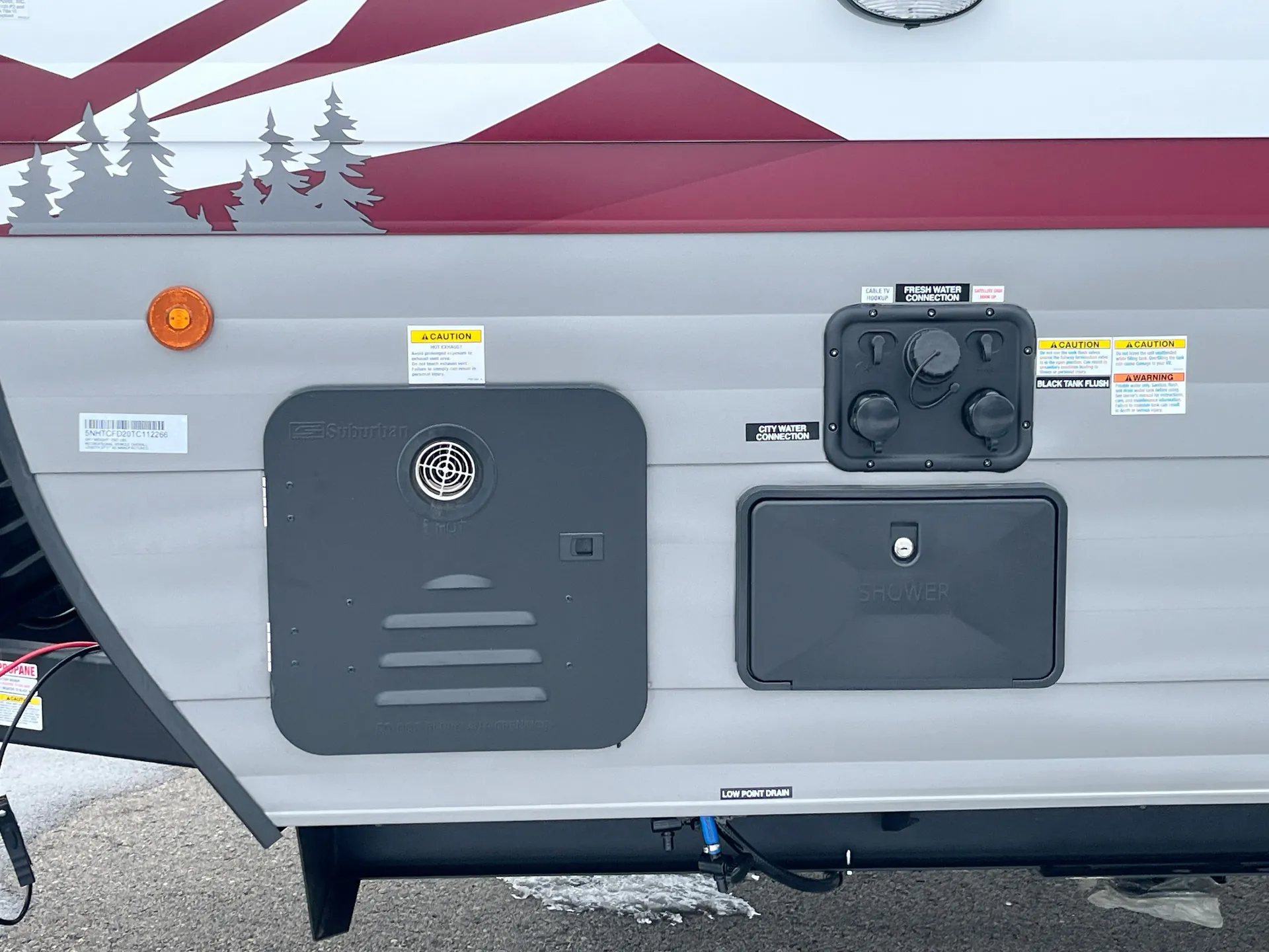 2026 Forest River Campsite Reserve 28SW — water heater