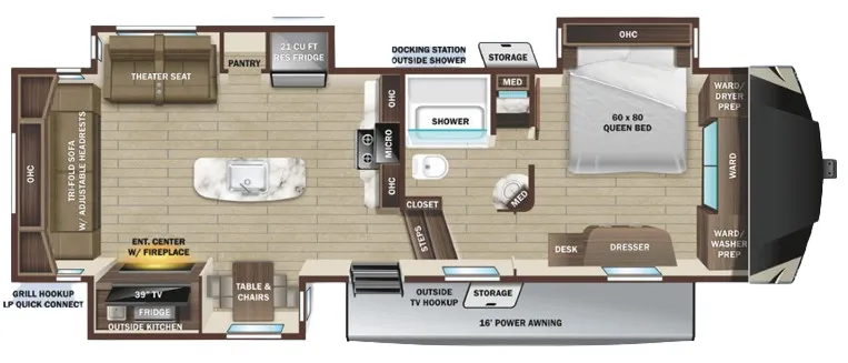 Highland Ridge Mesa Ridge 284RLS floor plan