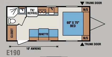 K-Z Spree Escape E190 floor plan
