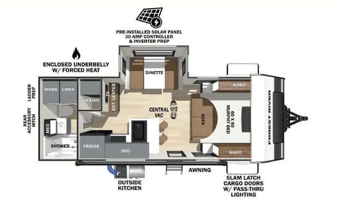 2023 Forest River IBEX 20MDS - Floor plan