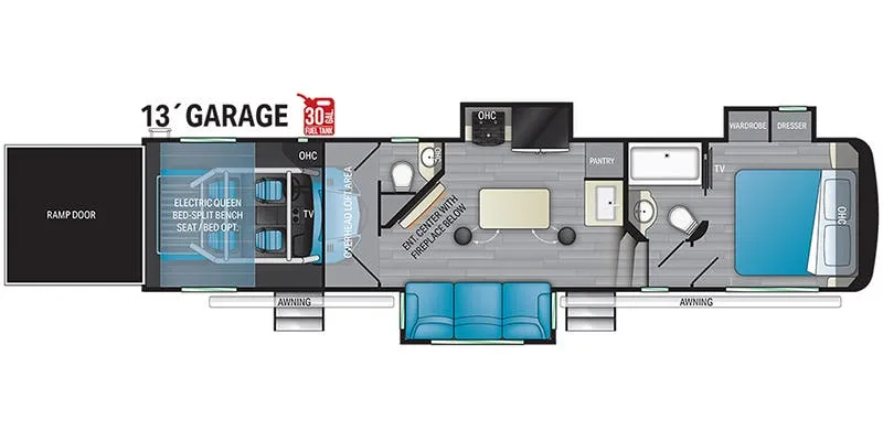 Heartland Road Warrior RW 375 floor plan
