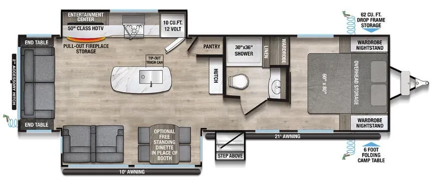 2025 Alliance RV Delta 292RL - Floor plan