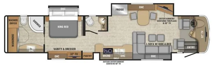 Entegra Coach Anthem 44B floor plan