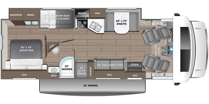 2025 Jayco Redhawk 31F - Floor plan