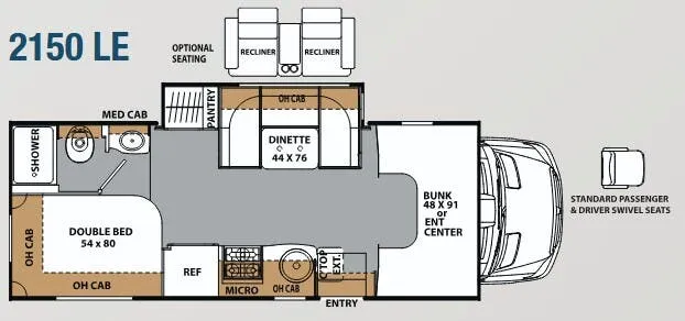 Coachmen Prism LE 2150 LE floor plan