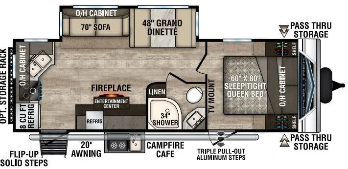 Venture RV SportTrek ST251VRK floor plan