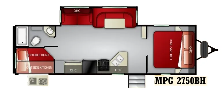 Cruiser RV MPG 2750BH floor plan