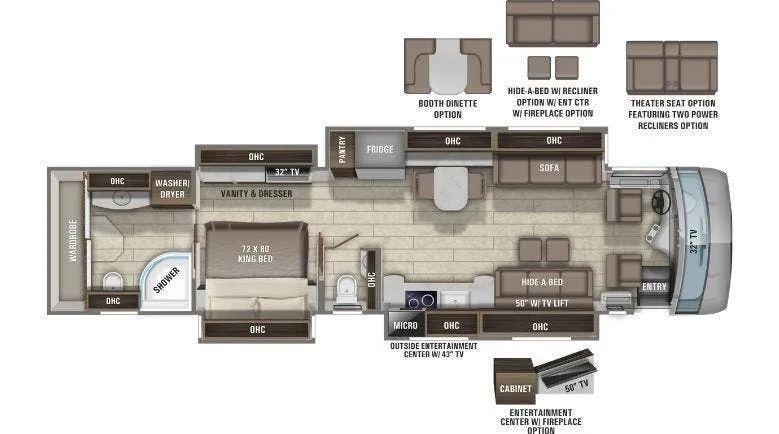 Entegra Coach Aspire 44W floor plan