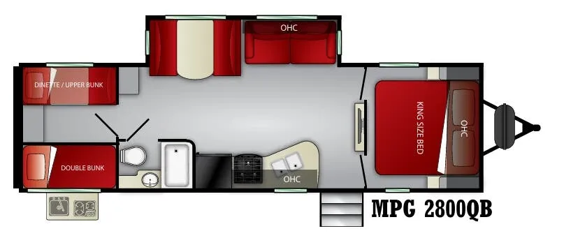 Cruiser RV MPG 2800QB floor plan