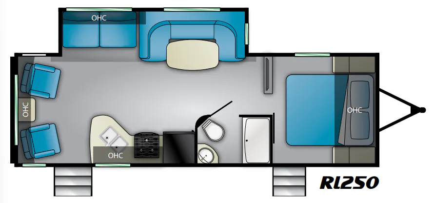 Heartland Pioneer RL250 floor plan