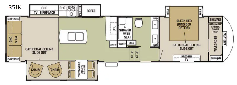 2018 Forest River Cedar Creek Silverback 35IK - Floor plan