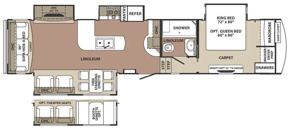 Forest River Blue Ridge 3600RS floor plan