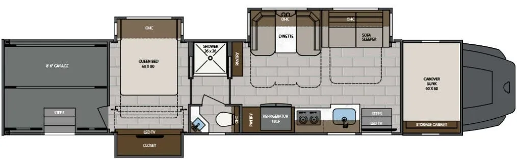 Renegade RV Classic 2609 floor plan