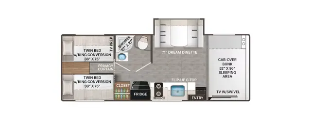 Thor Motor Coach Echelon LZ25 floor plan