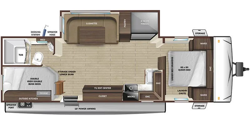 Highland Ridge Range Lite 241BH floor plan