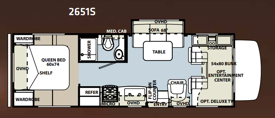 Forest River Forester 2651 S floor plan