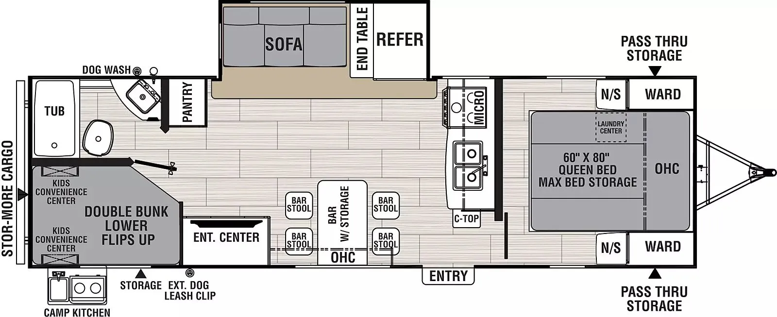 Coachmen Northern Spirit 2659BH floor plan