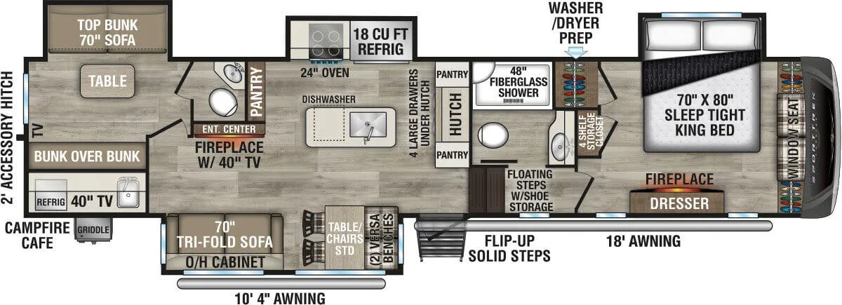 Venture RV SportTrek 5 Touring Edition 5 TOURING EDITION STTF354VBH floor plan