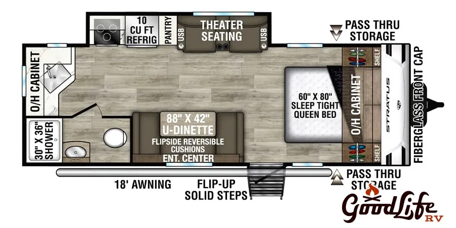 2025 Venture Stratus 221VRK floor plan