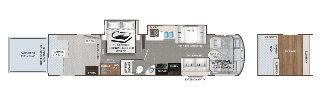2024 Thor Motor Coach Outlaw 38KB floor plan