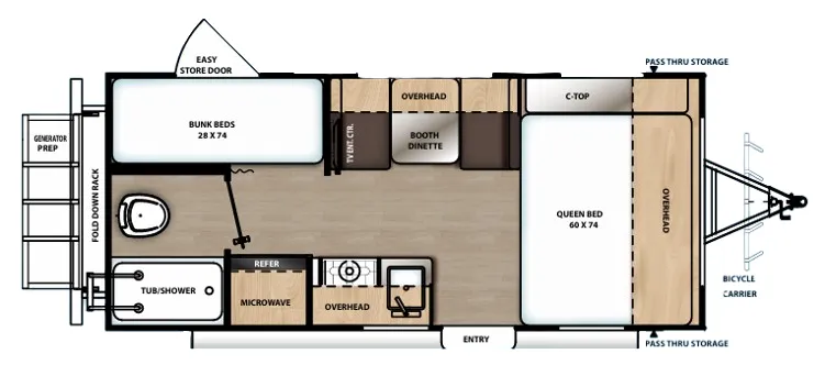 Coachmen Catalina Expedition 192BH floor plan
