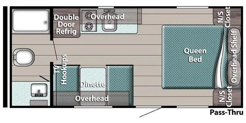 Gulf Stream TrailMaster 189DD floor plan