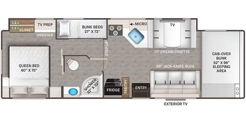 Thor Motor Coach Coleman 31CM floor plan
