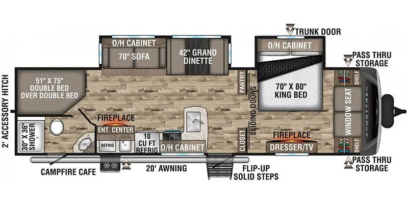 Venture RV SportTrek Touring Edition STT312VBH floor plan
