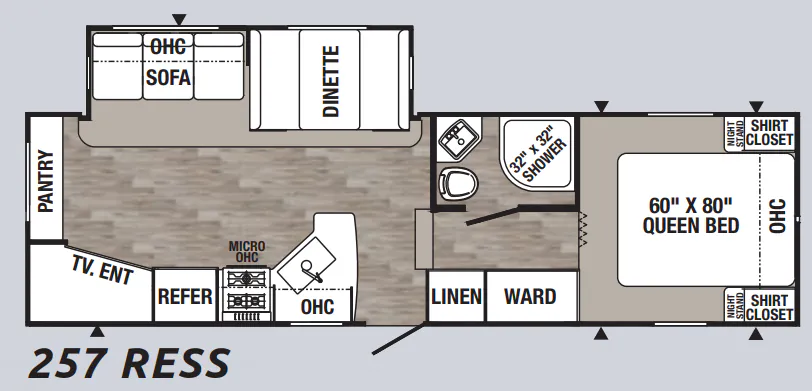 Palomino Puma 257RESS floor plan