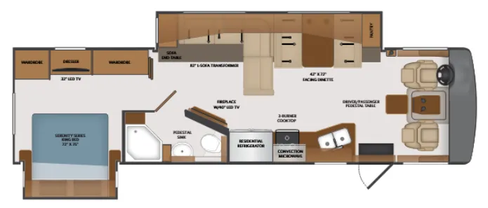 Fleetwood Bounder 33C floor plan
