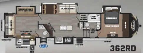 2017 Keystone Montana High Country 362RD — Floor plan