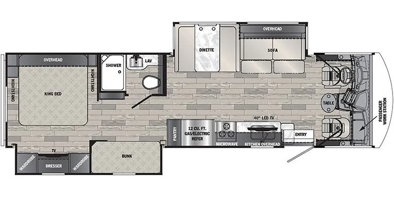 2023 Forest River Georgetown 3 Series GT3 33B3 - Floor plan