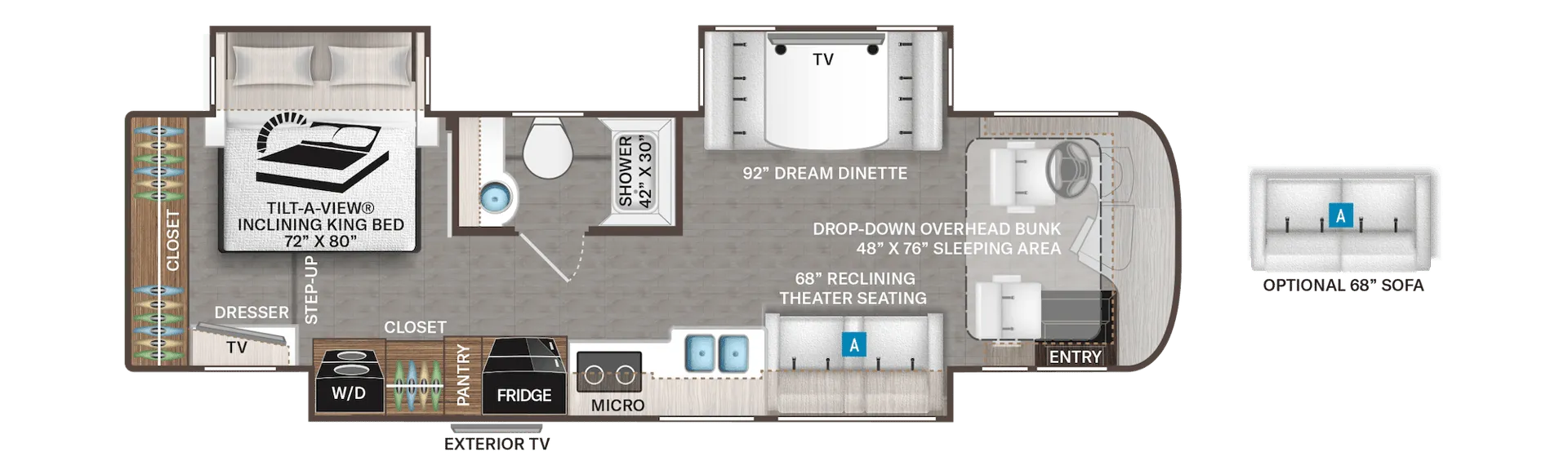 2024 Thor Motor Coach Riviera 34SD - Floor plan