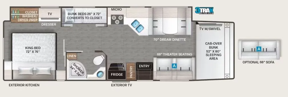 Thor Motor Coach Magnitude Grand R36 floor plan