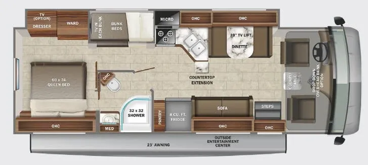 Jayco Alante 29F floor plan