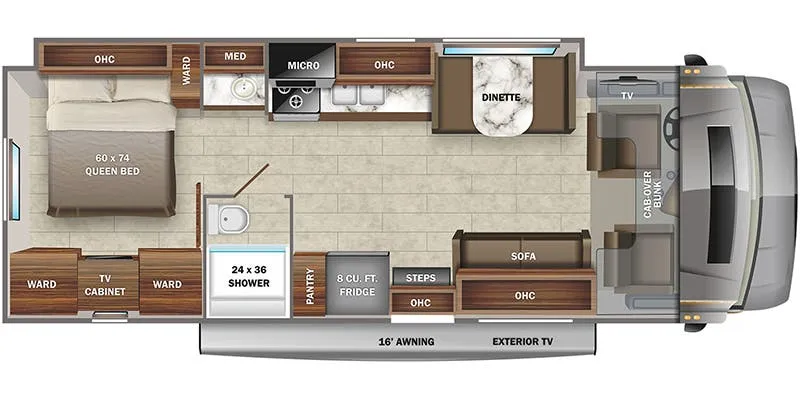 Jayco Greyhawk Prestige 30XP floor plan