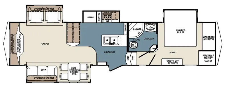 Forest River Cardinal 3515 floor plan