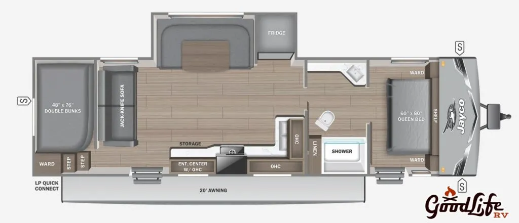 2026 Jayco Jay Flight SLX 287BHS floor plan