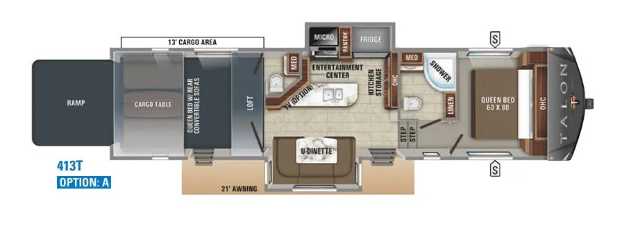 Jayco Talon 413T floor plan