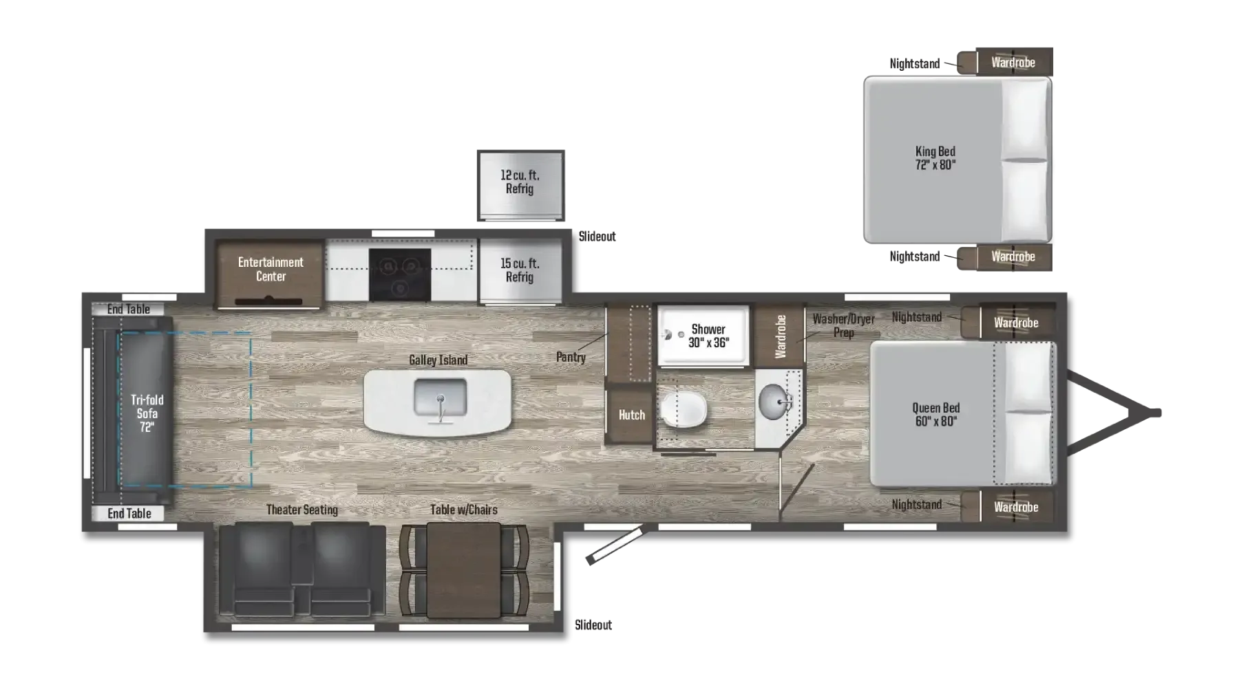 2024 Winnebago Voyage 3235RL - Floor plan