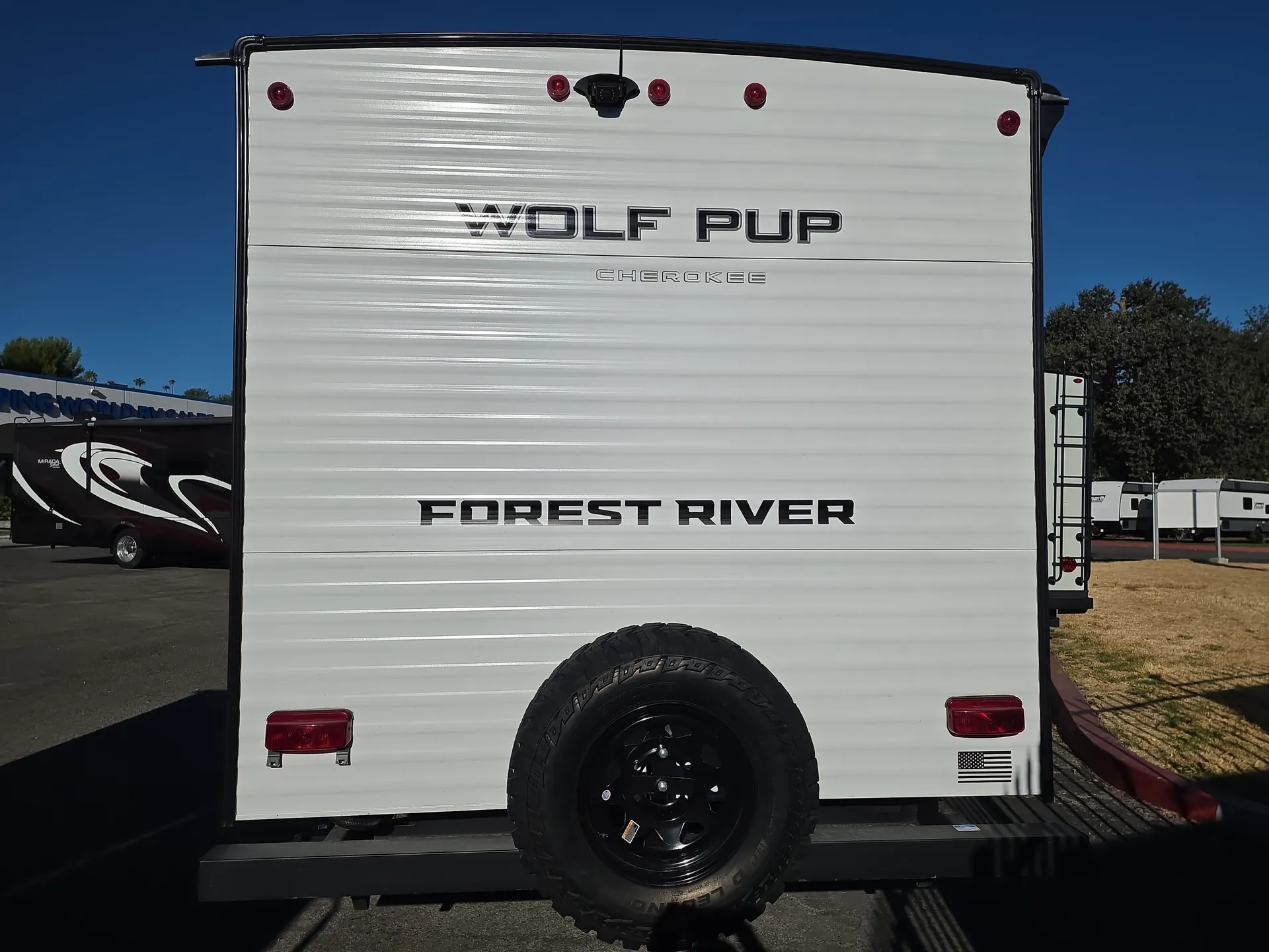 2027 Forest River Cherokee Wolf Pup 16FQW — backside