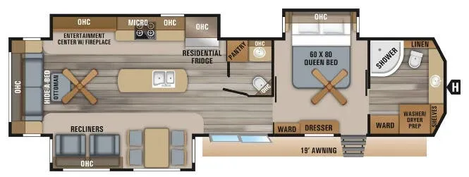 Jayco Jay Flight Bungalow 40FBTS floor plan